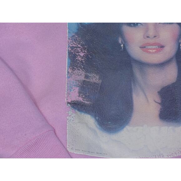 Vtg Jaclyn Smith Sweatshirt 70s Charlies Angels Crewneck Pullover Iconic Actress - Picture 3 of 9
